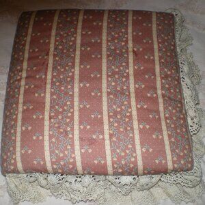 Vintage Handmade Padded Fabric Binder Photo Album Lace Cottage